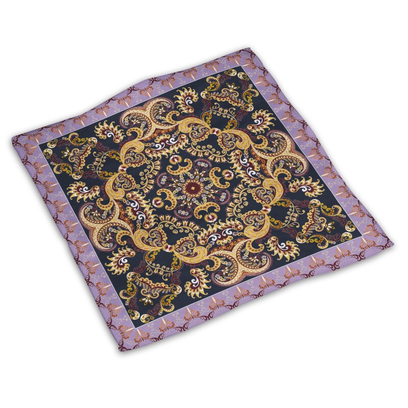 Mandala face fyrkantig handduk