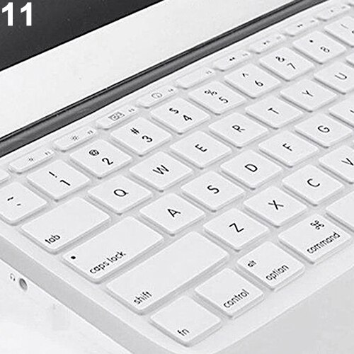 Silicone Laptop Keyboard Membrane Waterproof And Dustproof Easy To Clean Protective Film For Macbook Laptop Notebook: white