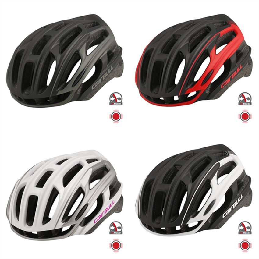 Intergrally-molded Men Women Cycling Helmets Safe Taillight Mountain Road Bike MTB Bicycle TT Helmet with Light Casco Ciclismo