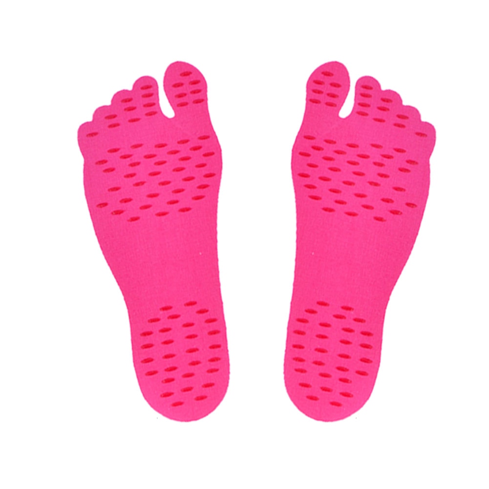 Adhesive Foot Pads Feet Sticker Stick On Soles Flexible Anti-slip Beach Feet Protection 1 Pair Foot Pads H7JP