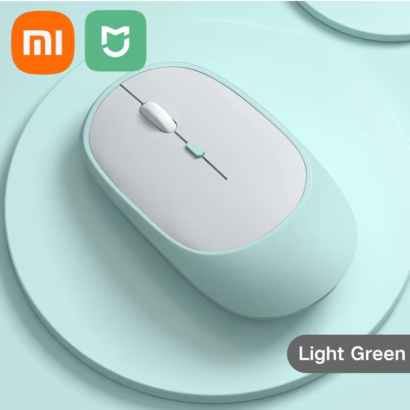 Mysz bezprzewodowa Xiaomi MIJIA kompatybilna z Bluetooth 2.4G podwójny tryb cicha mysz regulowana DPI USB akumulatorowa mysz biurowa do gier: Black