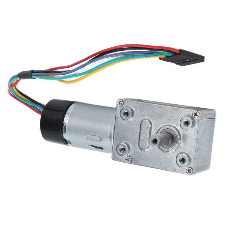 Gear Motor with Encoder DC Worm Gear Motor High Hardness for Office Equipment for Household Appliances for Beauty and Fitness