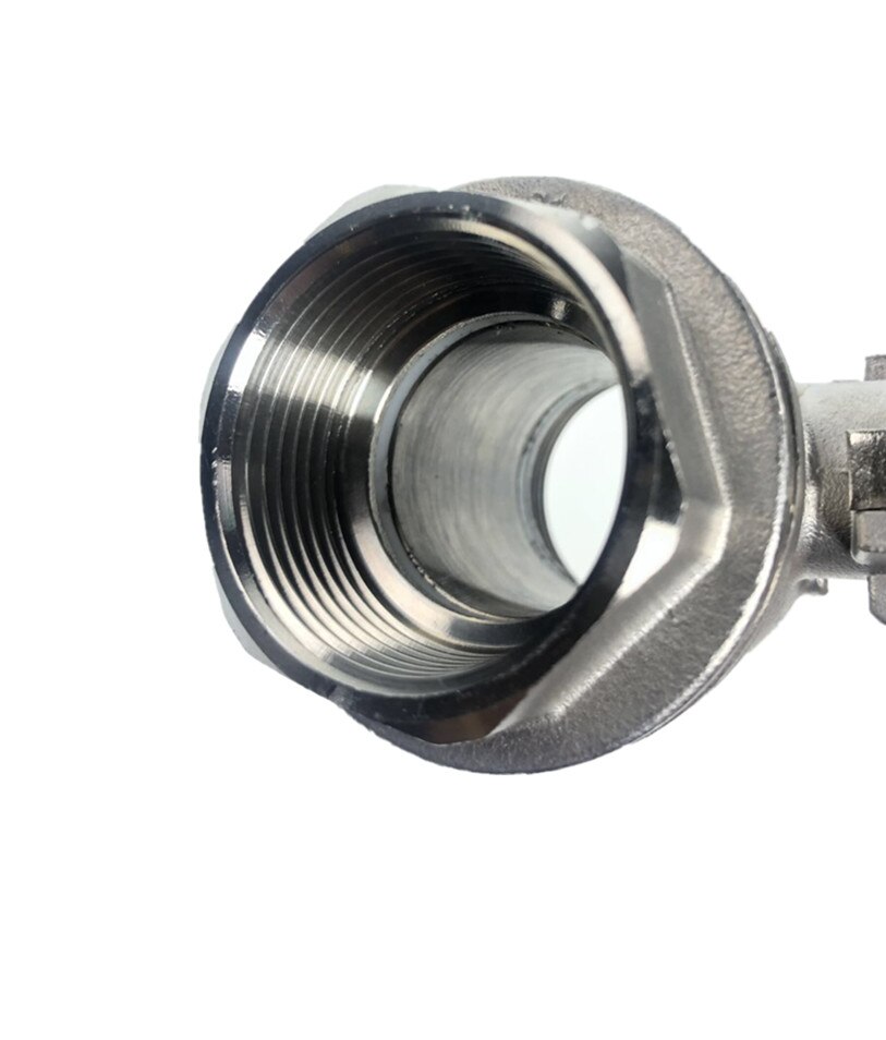 Female Straight Two-pieces Full Ports 304 Stainless Steel Ball Valve