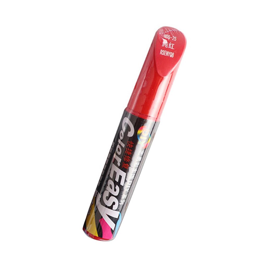 Bil special touch up penna pärlvit röd svart silver billack yta för att repa reparation lack reparation skönhetsverktyg: Röd