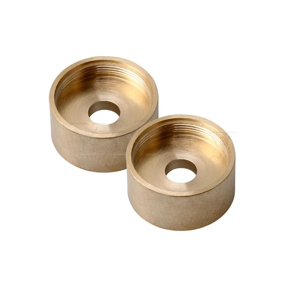 Yibuy 3 stk guld kobber trompet potentiometer knopper øvre låg 22mm vægt knap