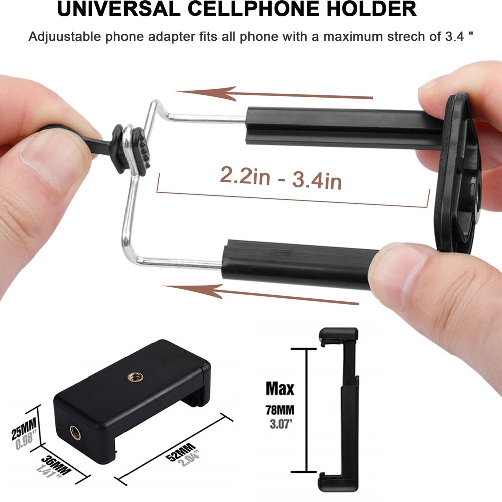 Stativ Für Handy, Mobiltelefon Stativ Für Kamera Selfie Stock Mit Stativ Für Telefon Für Handy, Mobiltelefon Mit Licht Bluetooth Fernauslöser