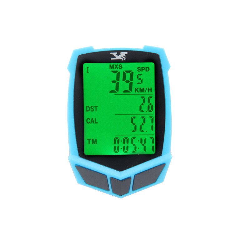 Mtb Road Mountainbike Snelheidsmeter Computer Fiets Gps Cadence Sensor Draadloze Snelheid Power Meter Fietsen Cycle Accessoires: Blue