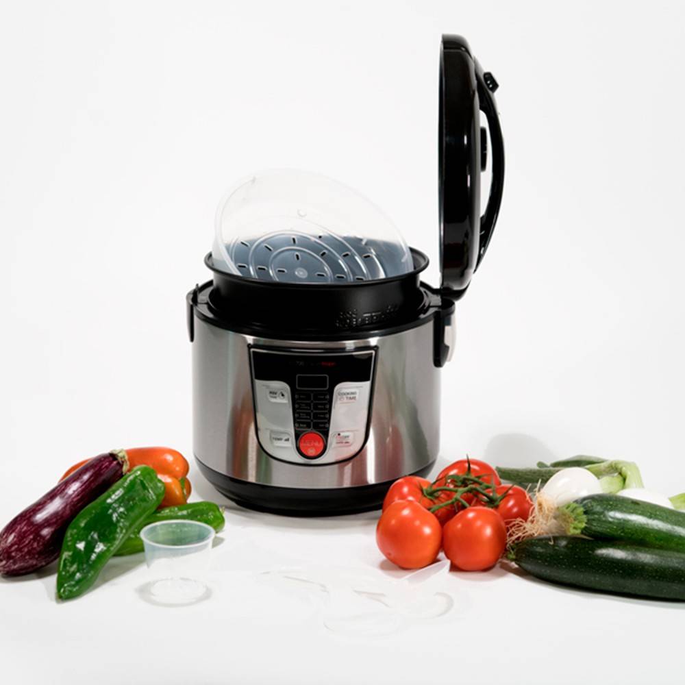 Robot de Cocina Multifunción RB700, Programable 24H. 5 Litros (10 Comensales). 8 Menús 8 Programas. Pantalla y Recetario