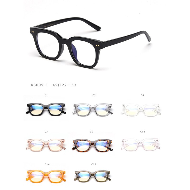 Optical Glasses Frame Man Women Brand Vintage TR90 Small Square Myopia Eyeglasses Frame Clean Lens