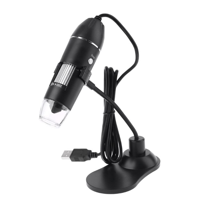 Digital USB Microscope 1000X Magnifier Protable Endoscope Microscope with Stand 62KC