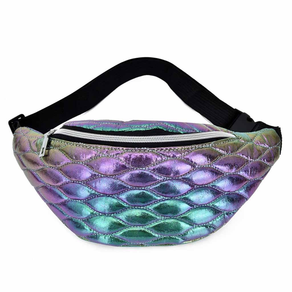 Waterdichte Vrouwen Taille Zakken Telefoon Borst Riem Tas Vrouwelijke Mode Fanny Pack Print Canvas Taille Packs # YL10: A