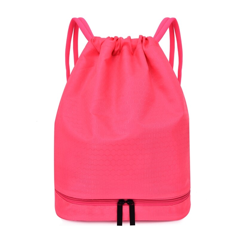 Drawstring Swimming Backpack Dry Wet Separated Sport Bag Waterproof Gym Rucksack E56D