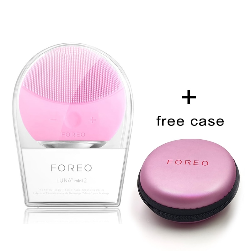 Foreo Mini 2 Limpieza Facial Cleansing Brush FOREO Cleaner With Portable Box,USB Charging,Top , accept