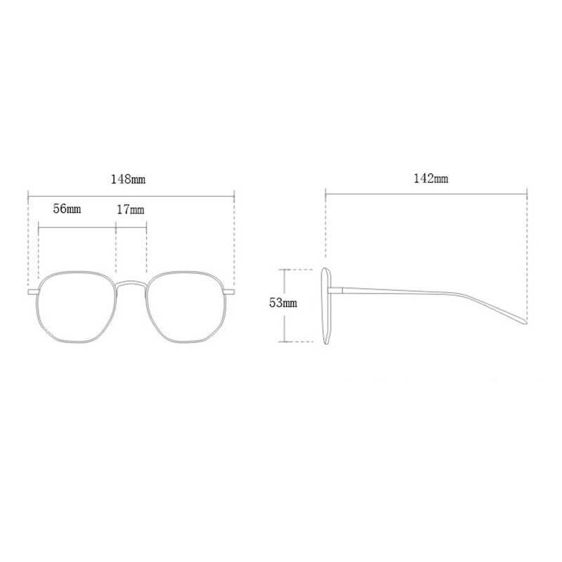 Oversized Round Horn Rimmed Eye Glasses Clear Lens Oval Frame Anti-Blue Anti Eyestrain Headache for Reading/Gaming LL@17