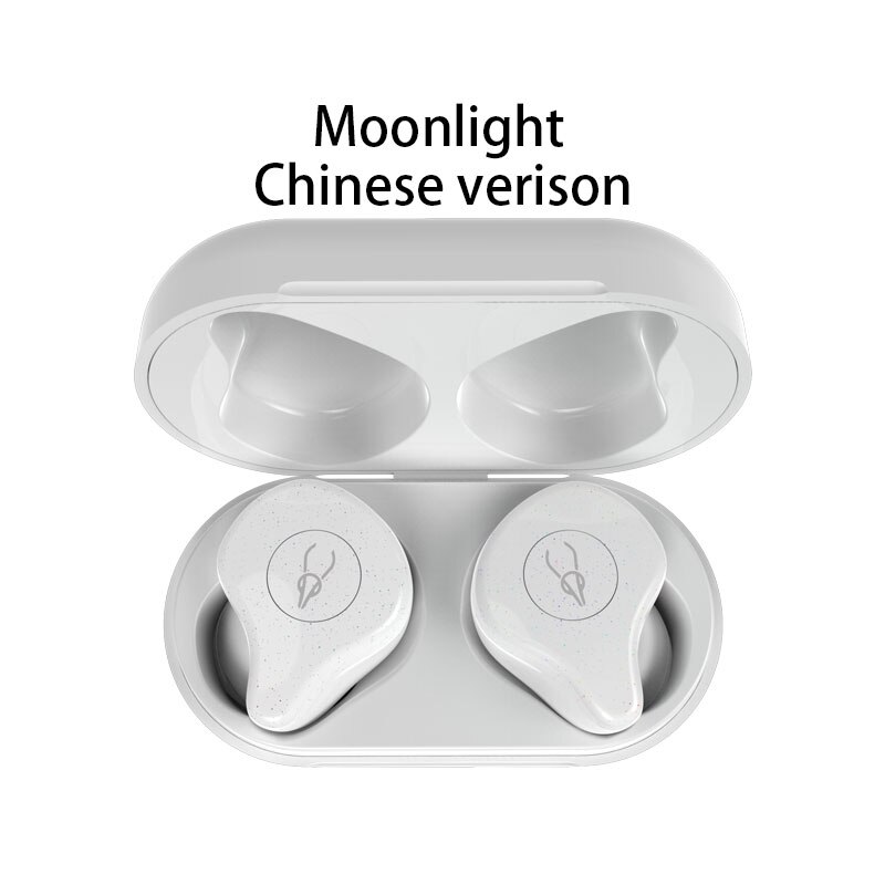 Sabbat  x12 pro draadloze waterdichte oordopjes oordopjes bluetooth headset sport hifi hoofdtelefoon handsfree met opladen: Maanlicht 5.0