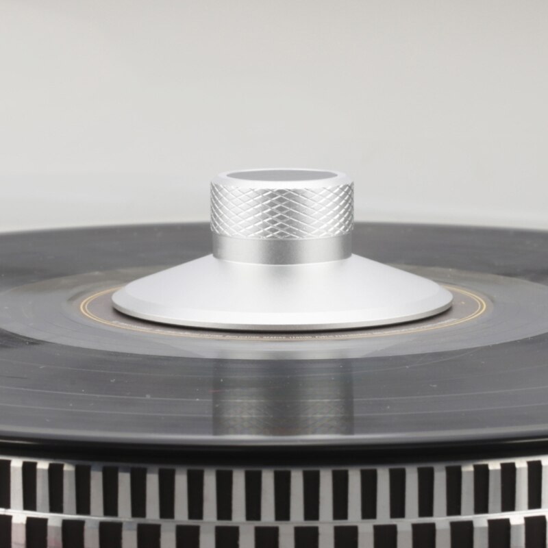 Aluminium lp vinyl pladespiller højttaler diskstabilisator høj balance reducerer vibrationsstabil vægtklemme