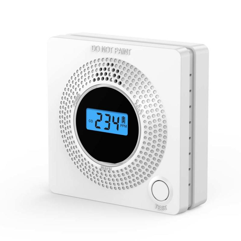 Combinatie Rookmelder En Koolmonoxide Detector Met Display, Batterij Operated Rook Co Alarm Detector Sensor: 01