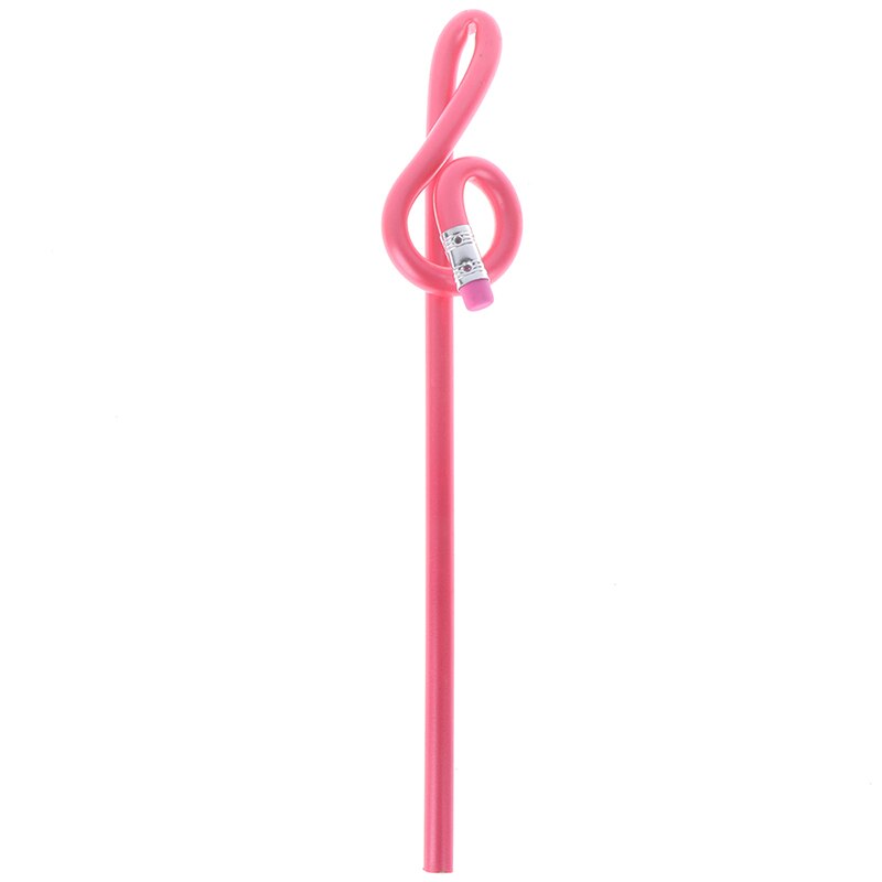 Lápiz Musical multicolor, lápiz de notas, decoración de , papelería escolar/de oficina, de música 1 unidad: Rosa