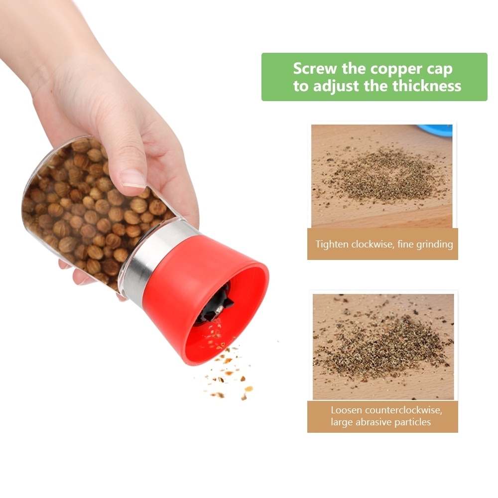 Seasoning Jar Grinding Gadget Spice Salt Pepper Shakers Can Manual Salt Pepper Mill Cruet Bottle Kitchen Cruet