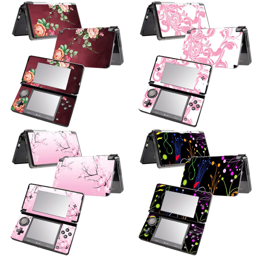 Flower For Nin tend 3DS console sticker For Nintend 3ds Skin Sticker 3ds Game Console Vinyl Sticker for 3ds protect skin