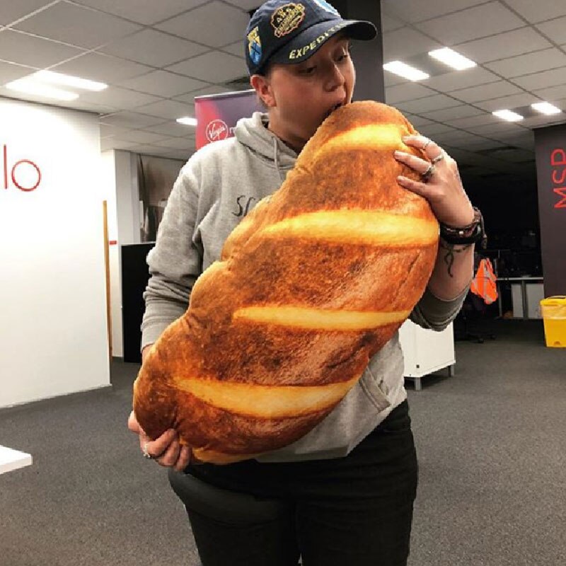 3D Simulation Bread Pillow Cushion Soft Butter Bread Shape Plush Pillows For Sofa Chair Children Birthday Home Decor Pillow