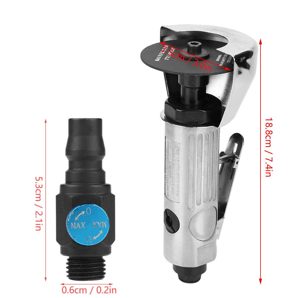 3in Adjustable Round High Speed Sanding Pad Air Cutter Pneumatic Cutting Machine For Cutting Metal Steel Aluminum