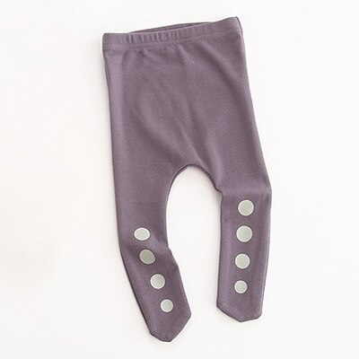 Sodawn En Najaar Baby Katoen Panty Baby Jongen Baby Meisje Leuke Stip Wilde Panty: Paars / 9m
