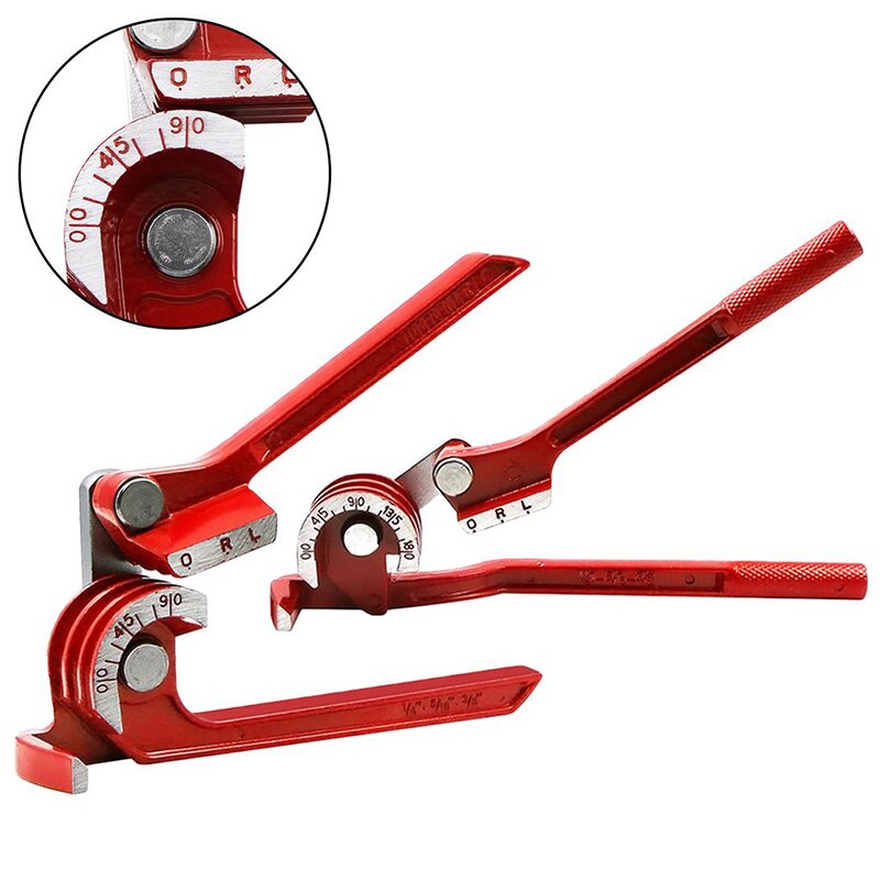 3-in-1 Manual Pipe Bender Copper Tube 180 degree Pipe Bending Tool Heavy Duty Aluminum Steel Soft Tubing Bending Machine