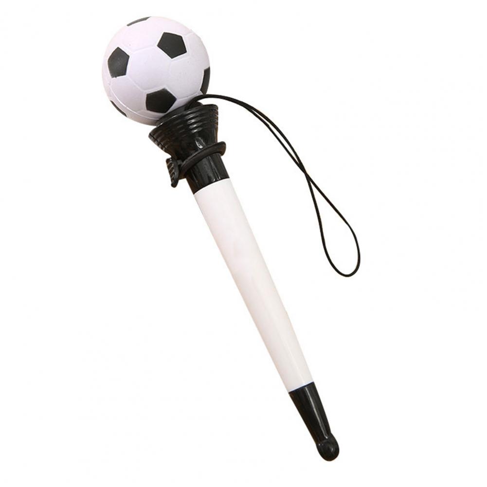 Bolígrafo neutro Popup, novedad, juego de bolígrafos de rebote de descompresión con temática deportiva para estudiantes, baloncesto, fútbol, tenis: Blanco