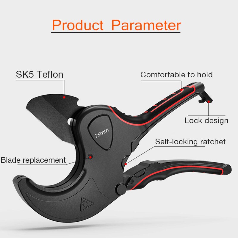 Pvc/Ppr Pipe Cutter Schaar Blade, 0-32/42/63/75Mm, pijp Schaar SK5 Materiaal Blade Hand-Gereedschap Accessoires