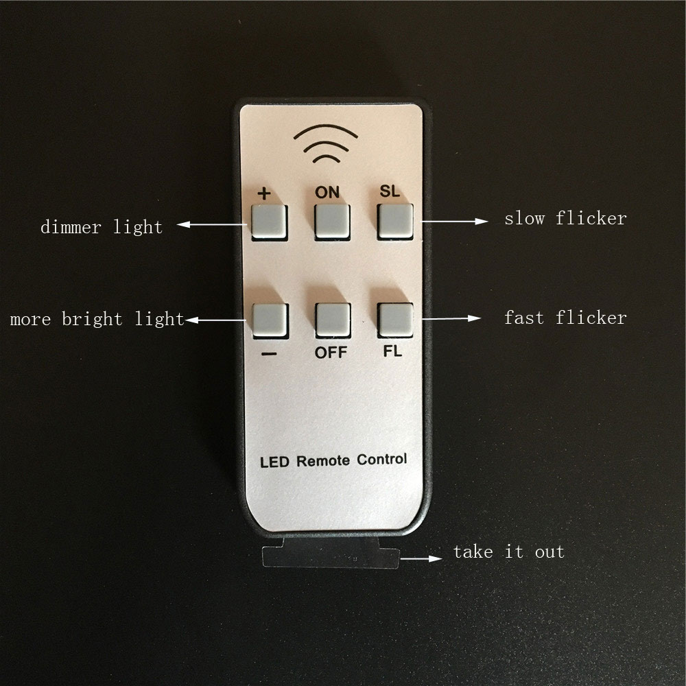 Set of 12 LED Flameless Candles With Remote Control, White Flickering Electronic Candles,Battery Included