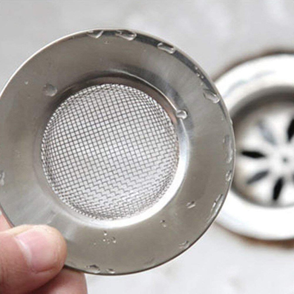 Home Kitchen Sink Drain Strainer Stainless Steel Mesh Basket Strainer 7.5cm/3in Metal Sink Strainer
