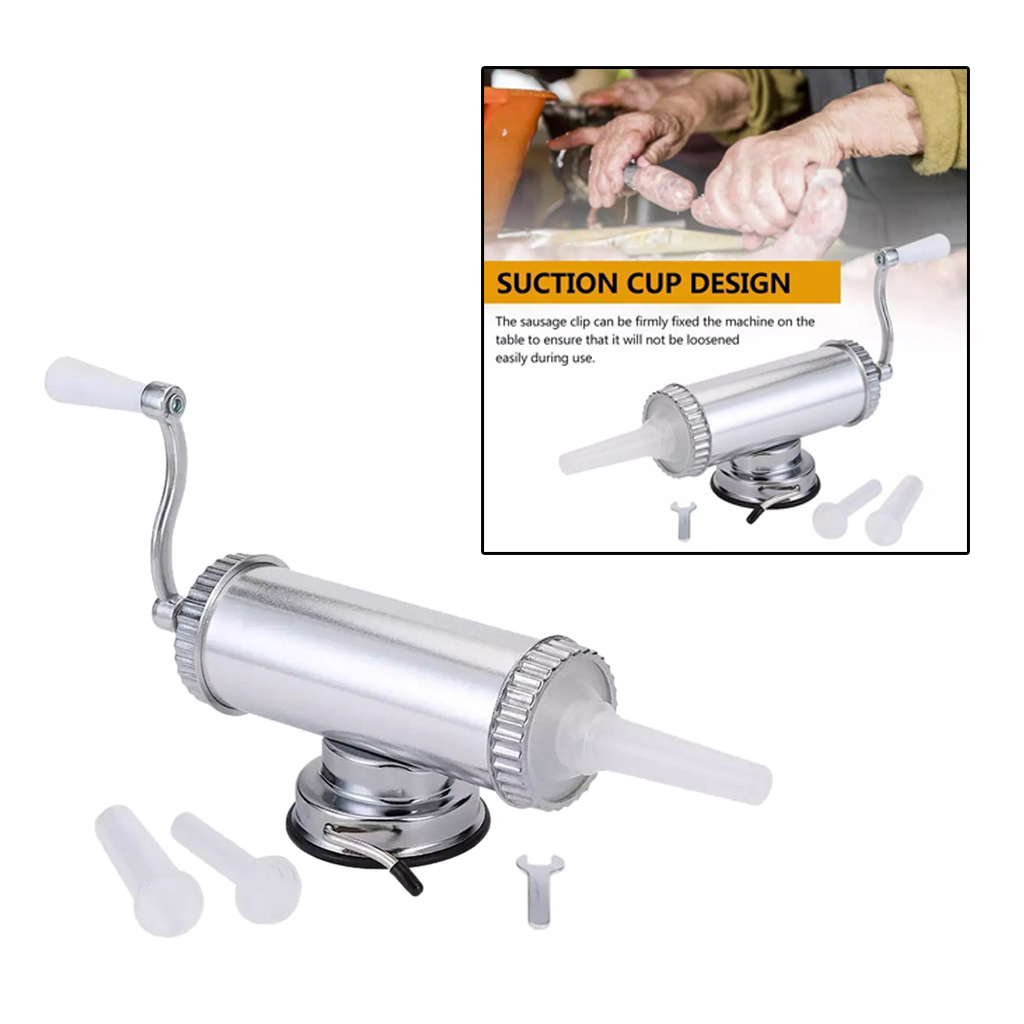 Kitchen Manual Sausage Maker Meat Stuffer Machine Attachment Suction Base