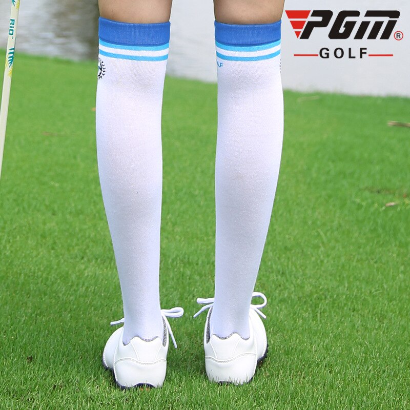 1 Paar Frauen Atmungsaktive Sommer Golf Socken Strümpfe Hohe Elastische Baumwolle Knie von Strümpfe Fitness Socken D0373