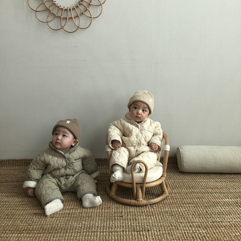 Baby Kleidung Korea Jungen Mädchen Gesamt Herbst Winter Neugeborenen Overall Kleinkind Baumwolle Liner Schneeanzug Babi Outwear Schneeanzug