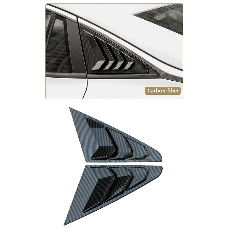Rear Side Window Louvers, Scoop Louvers Cover Blinds for MG 5 MG5 Car Exterior Accessories