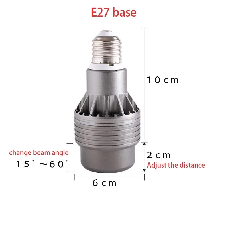 Focusing LED Spotlight 110V 220V Bulb E27 Screw Zoom Spotlights Warm Light Neutral light Room Mural Restaurant lighting