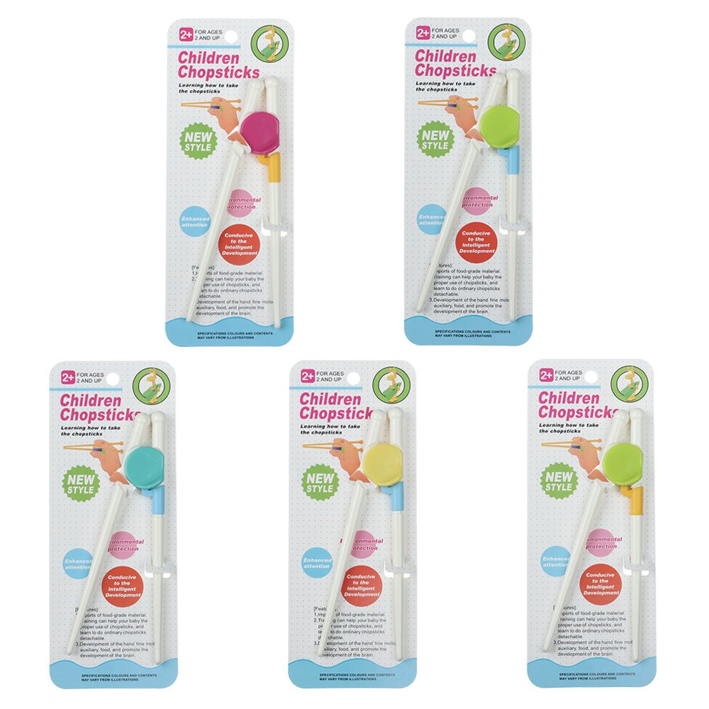 Palillos de comida de dibujos animados para niños y bebés, palillos de fácil uso, divertidos, para aprendizaje y entrenamiento, juego de cena, herramientas de cocina, 1 par