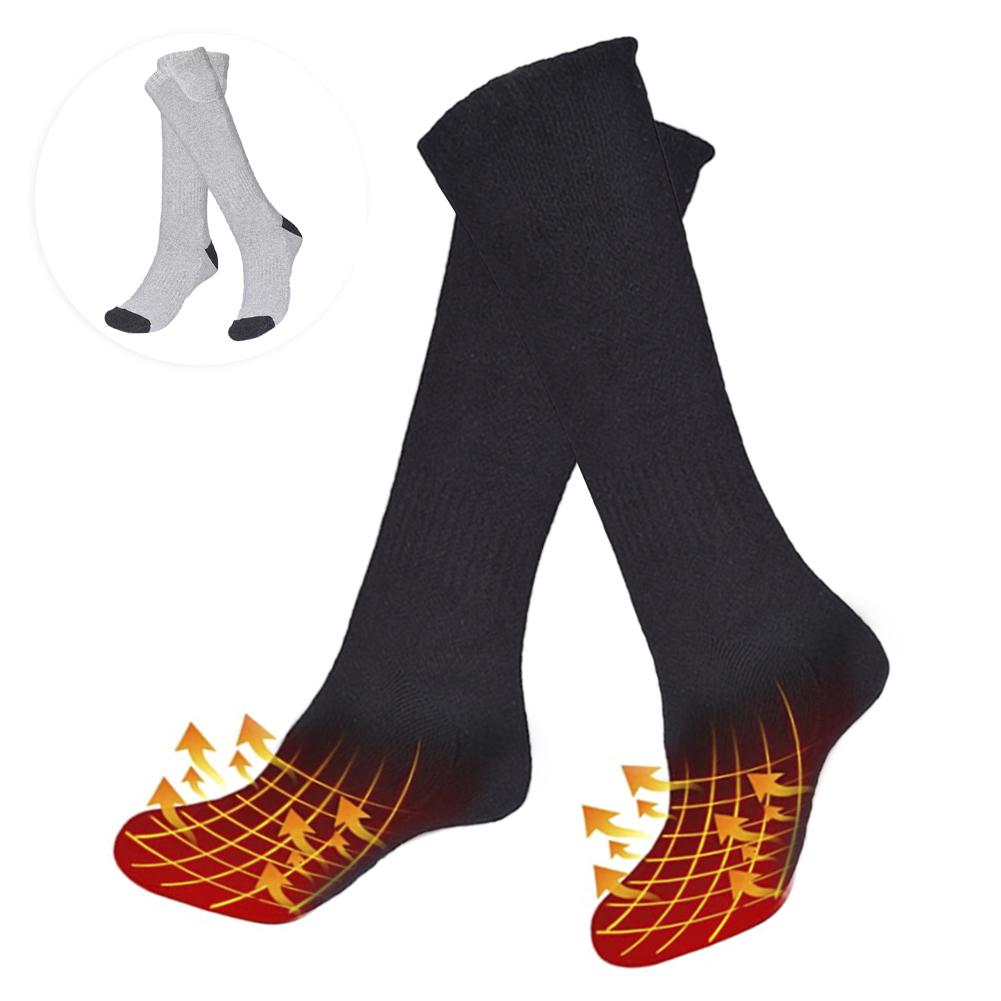 4.5V Verstelbare Warmer Sokken Elektrische Verwarmde Sokken Voor Vrouwen Mannen Winter Fietsen Sokken Outdoor Fietsen Sport Warme Pasta 'S