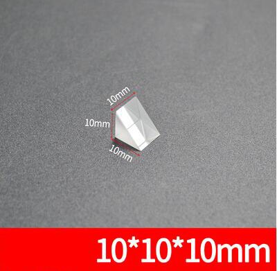 Prisma isósceles triangular de ángulo recto de vidrio óptico K9, 9mm, 10mm, 15mm, 20mm, 30mm, 90 grados, 180 grados, prismas giratorios, refracción de rayos: Negro