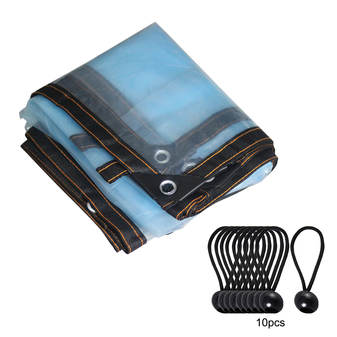 Garden Plant Care Cover Sunblock Shade Cloth UV Resistant Shade Net Mesh with 10 Ball for Greenhouse Swimming Pool Home Yard O16