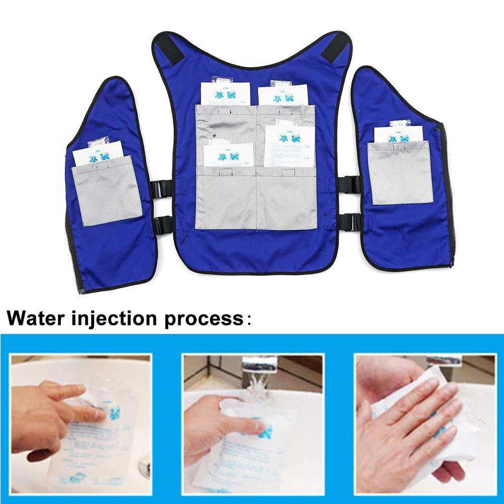 Outdoor Cooling Vest With ice Bag for Cycling Cooling Clothing Outdoor Work Vests Activity Supplies