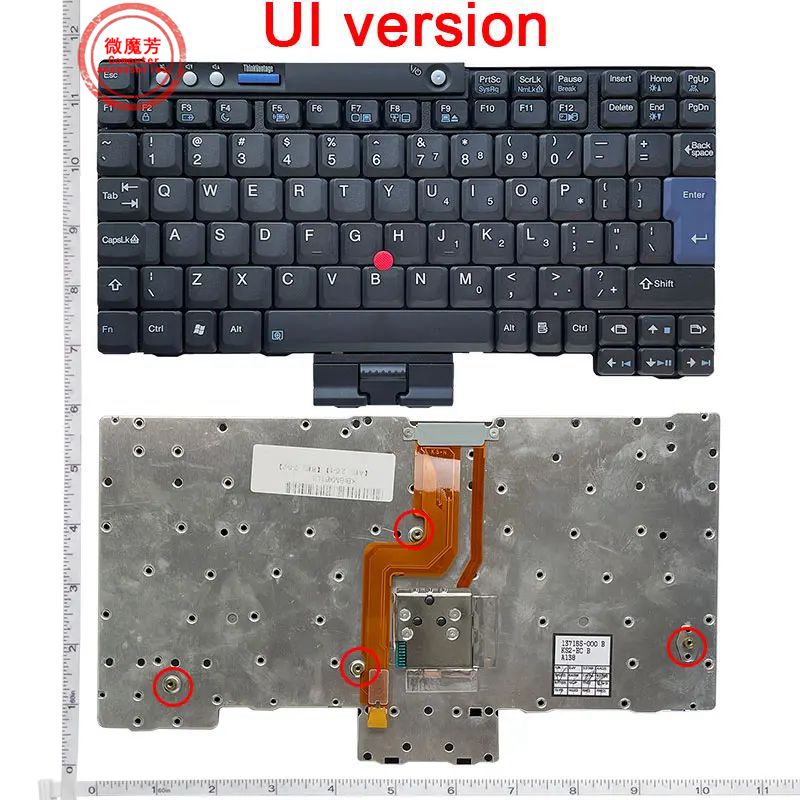 English laptop keyboard FOR IBM for Lenovo for Thinkpad Tablet X60 X60s X61 X61s X60T X61T Keyboard UI 42T3041 KS-90D0