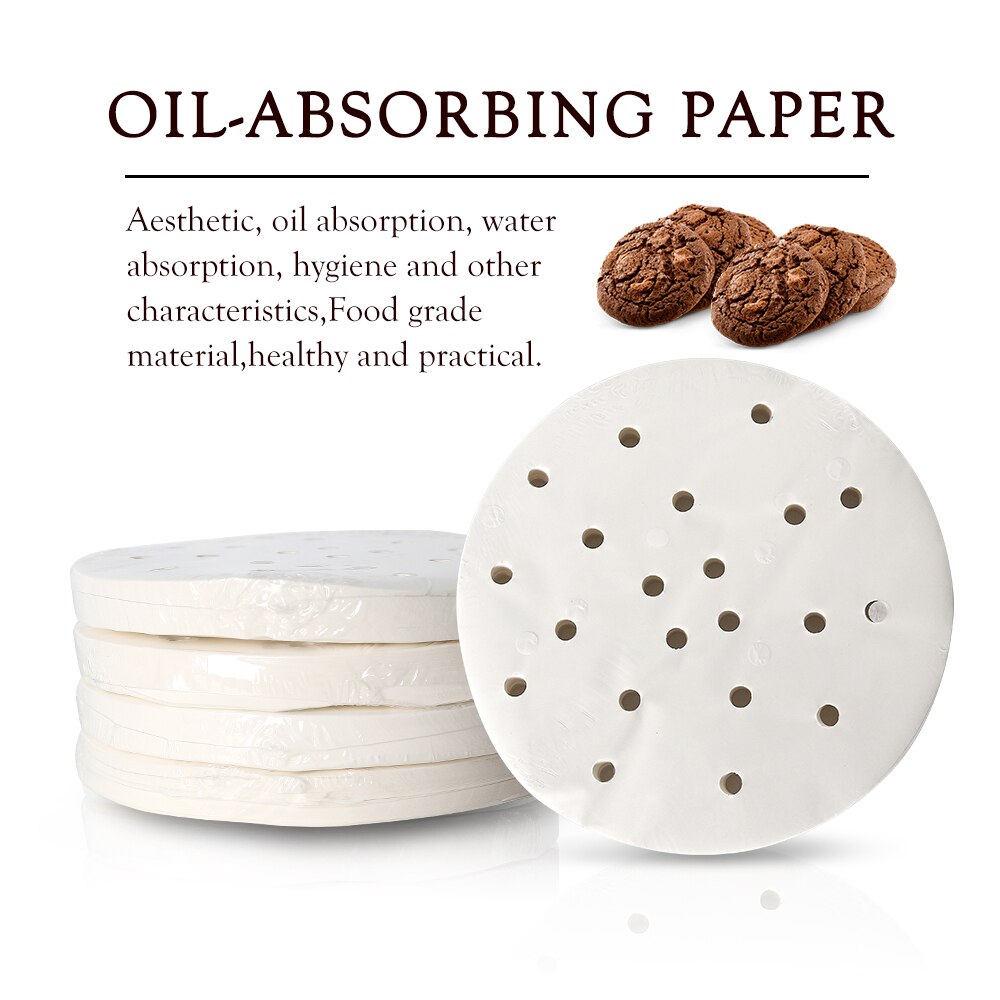 Juego de 5 2000 Uds. De papel para hamburguesas ITOP de 150mm, papel absorbente de aceite adecuado para máquina de prensado de hamburguesas de 150mm, Material de alimentaria