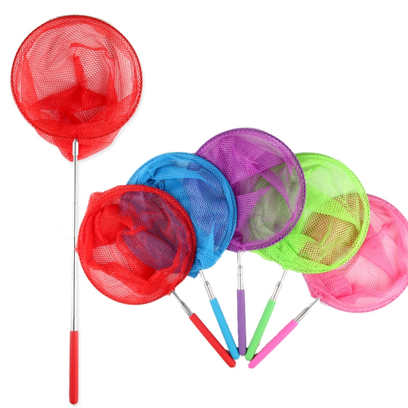 Pliant résille télescopique petit poisson extensible jusqu'à 83cm enfants papillon Net attraper insectes insectes jouets pour enfants jeu