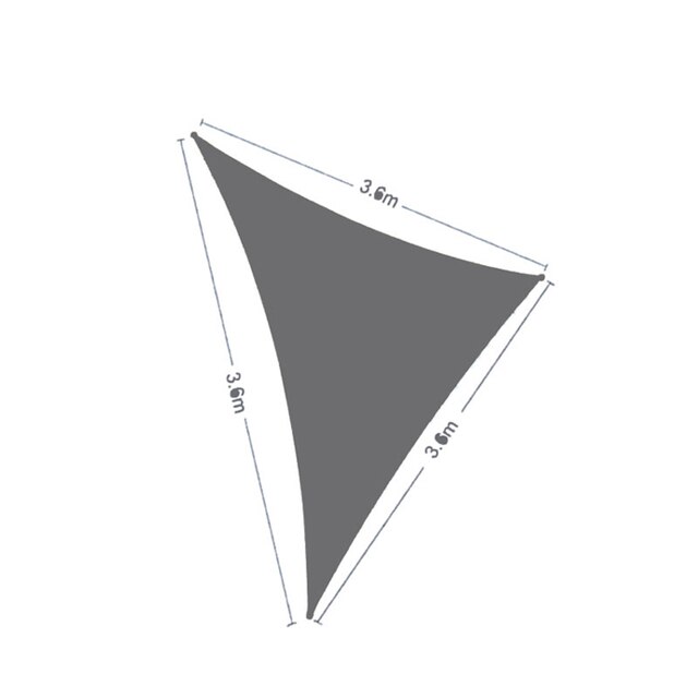 12ftx12ftx12ft Grey Car Parking Sun Shade Sail For: Default Title