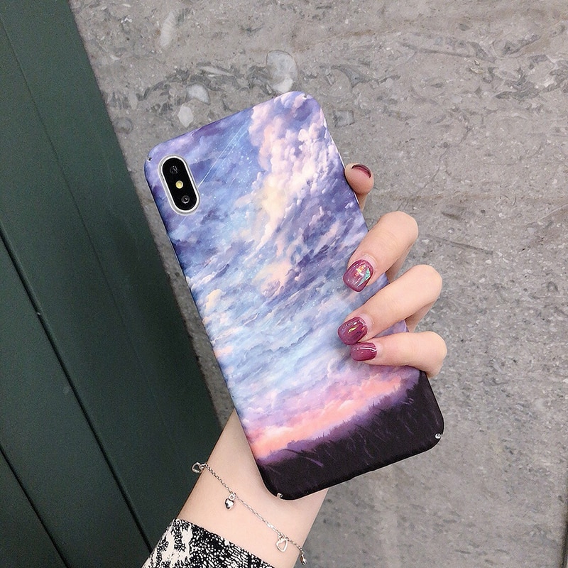 Cloud sky Hard PC Cases For Huawei P30 P20 lite Mate 20 Pro case For Honor 8X 10Lite V20 20 Nova 3 3i 4 5Pro back Cover
