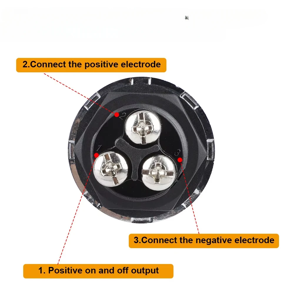 Interruptor de arranque de motor de coche, 12V, 50A, 3 pines, SPST, botón pulsador momentáneo sin llave, interruptores de arranque ON OFF para coches, RV marino, 1 ud.
