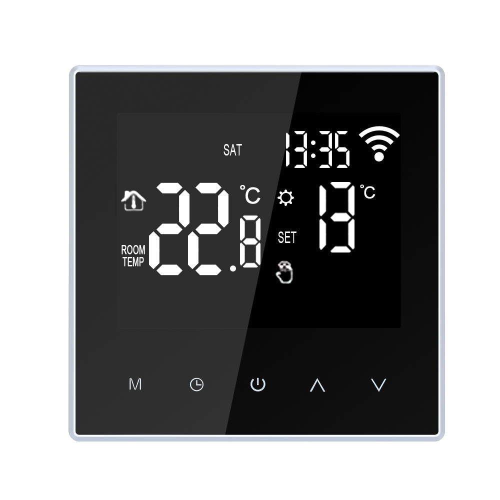 Wifi smart termostat temperatur controller gulvvarme gulv app kontrol programmerbar wifi termostat 16a ac 100-250v: Trådløst internet