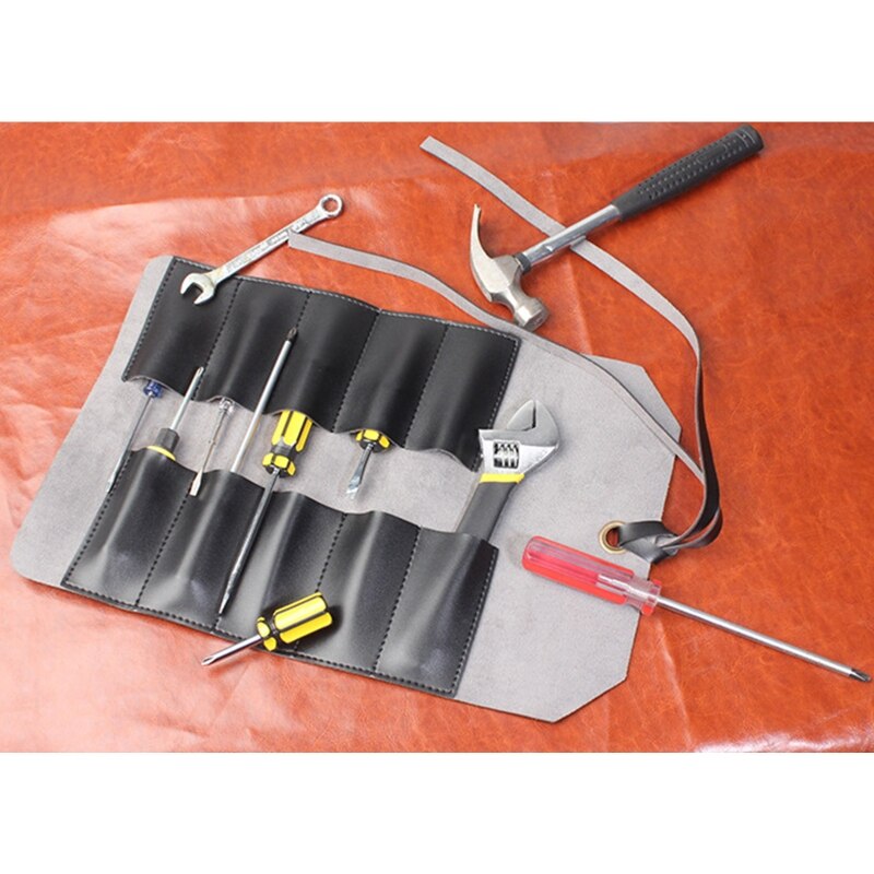 Organizer For Tool Bag With 10 Pockets, Folding Case For Bike Repair, Outdoor Cycling Screwdrivers Roll, Key Keys, Screw